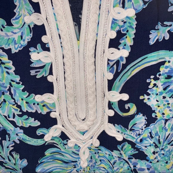 Lilly Pulitzer Madia Tunic Dress High Tide Navy - Picture 3 of 8